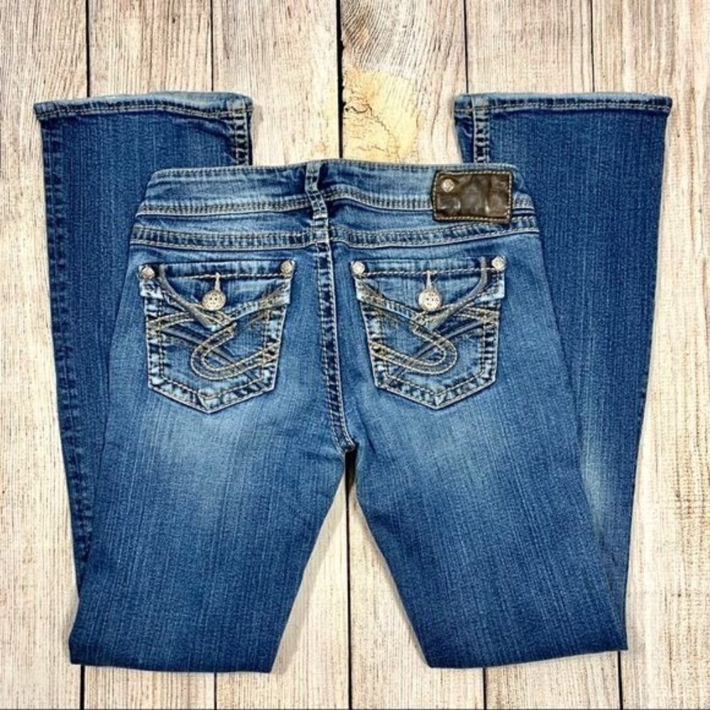 Silver Jeans Blue Pioneer Boot Cut Jeans Size 26 - Picture 5 of 8